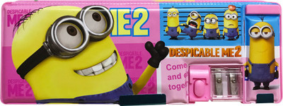 

Priyankish smart kidz Cartoon Art Plastic Pencil Box(Set of 1, Pink)