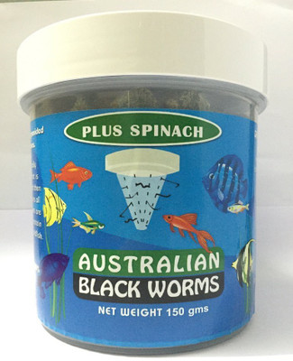 

Australian Black Worms Freeze Dried - Plus Spinach - 150Gms 150 g Dry Fish Food