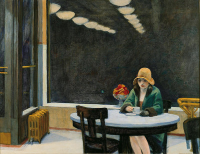 

Automat by Edward Hopper - "Top 10 Edward Hopper Paintings" Collection - Modern Art - Premium Quality Large Poster Paper Print(24 inch X 18 inch)
