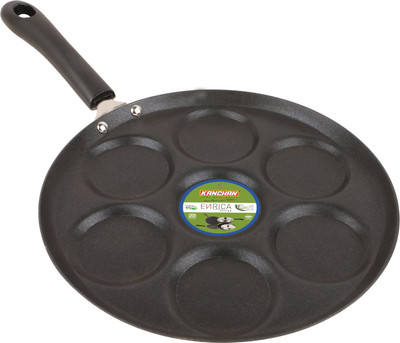 

Kanchan Enrica (3.0 mm series) Mini Uthappam Tawa 28 cm diameter(Aluminium, Non-stick), Black