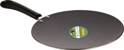 Kanchan Enrica (3.0 mm Series) Concave Tawa 27 cm diameter(Aluminium, Non-stick), Black