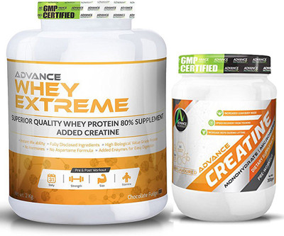 

Advance Nutratech Whey Protein Extreme 2 kg. Chocolate + Creatine 300gm Unflavored Whey Protein(2.3 kg, Chocolate)