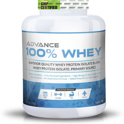 

Advance Nutratech 100% Whey Protein Powder 2kg vanilla with multivitamin with 60 Servings_ANT00054 Whey Protein(2 kg, Vanilla)