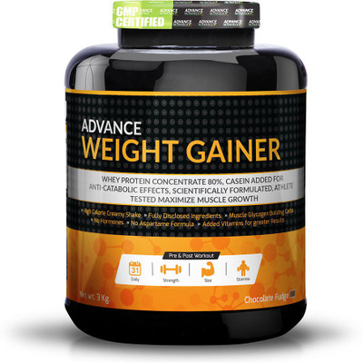

Advance Nutratech Weight Gainer 6.6Lbs 3Kg Chocolate With Odourfree Spillproof Whey Protein Shaker 600Ml N … Casein Protein(3 kg, Chocolate)