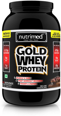 

Nutrimed Gold Whey 2Lbs Whey Protein(908 g, Chocolate)