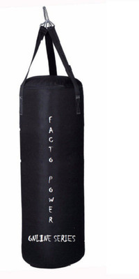 

FACTO POWER ONLINE SERIES 8.0 FEET LONG, CNVS MATERIAL, BLACK COLOR, UNFILLED WITH HANGING STRAPS Hanging Bag(8.0, 94 kg)