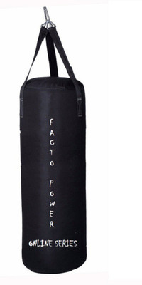 

FACTO POWER ONLINE SERIES 7.0 FEET LONG, CNVS MATERIAL, BLACK COLOR, UNFILLED WITH HANGING STRAPS Hanging Bag(7.0, 84 kg)