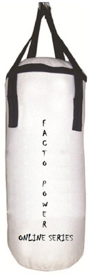 

FACTO POWER ONLINE SERIES 6.0 FEET LONG, CANVAS MATERIAL, WHITE COLOR, UNFILLED WITH HANGING STRAPS Hanging Bag(6.0, 72 kg)