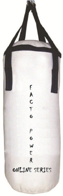 

FACTO POWER ONLINE SERIES 2.5 FEET LONG, CANVAS MATERIAL, WHITE COLOR, UNFILLED WITH HANGING STRAPS Hanging Bag(2.5, 30 kg)