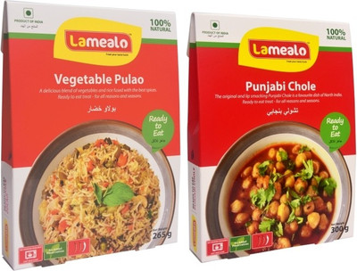 

Lamealo LAMEALO Combo - Vegetable Pulao + Punjabi Chole (Pack of 2) 565 g 565 g