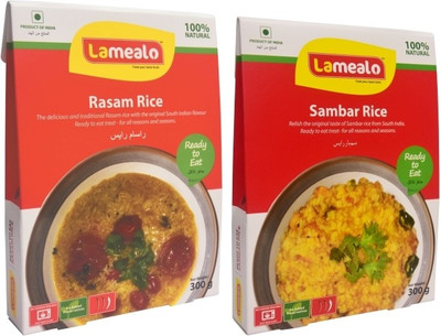 

Lamealo LAMEALO Combo- Rasam Rice + Sambar Rice (Pack of 2) 600 g 600 g