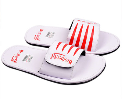 Brotherss Men White-Red Sandals
