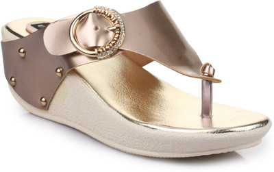 

VAYONAA Women Gold Wedges