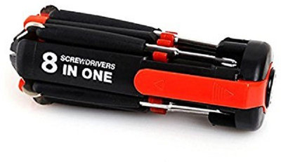 

Hunting Hobby 8 in1 Car Safety Hammer Flashlight Torch Double(Pack of 1), Silver
