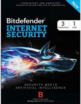 

Bitdefender Internet Security 3 User 1 Year(CD/DVD)