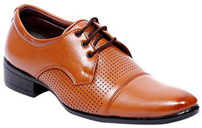 

De Loyon Tan Formal Derby For Men(Tan