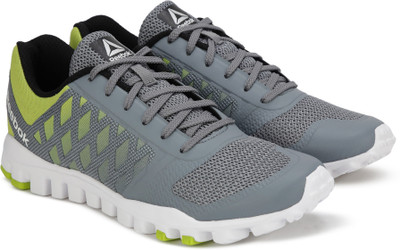 

REEBOK REALFLEX TR Training Shoes For Men(Grey, Green, Yellow/dust/blkmetsil/wht