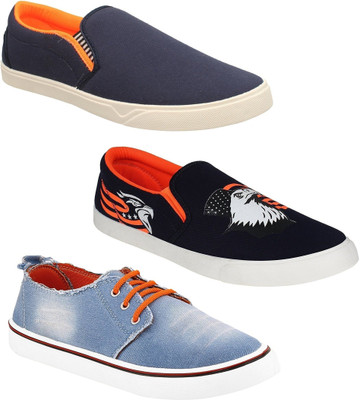 

Chevit Men's Combo Pack of 3 Multipurpose Sneakers & Loafers For Men(Multicolor, Multicolour