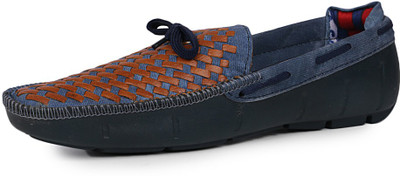 

Floxtar Mens Blue & Tan Trendy Loafers For Men(Multicolor