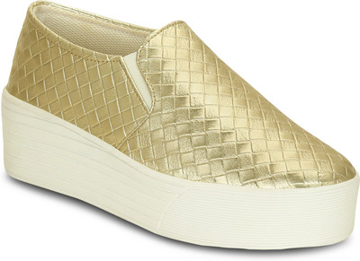 

Kielz Gold-Women-Slip-On-Sneakers Sneakers For Women(Gold