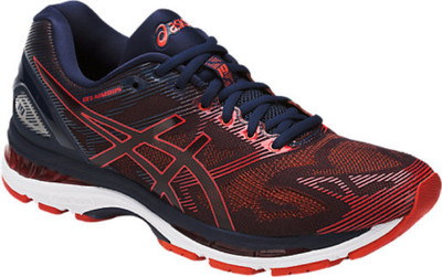 

Asics GEL - NIMBUS 19 Running Shoes For Men(Multicolor, Peacoat/red clay/peacoat
