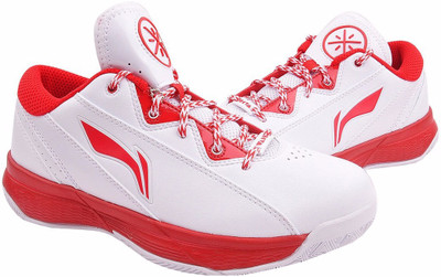 

Li-Ning Wade ABPJ043-2 White/Red On Court Basketball Shoes For Men(White, Red