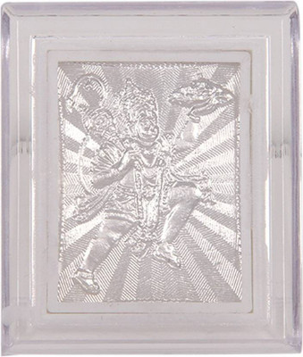 

Amman Gold & Diamond LLP 999 Pure Silver hanuman Self Stand Photo Frame Decorative Showpiece - 5.5 cm(Silver, White)