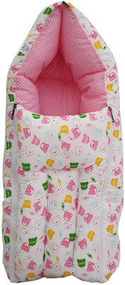 

LITTE HUG Baby Carry Bag Cum Sleeping Bag(Pink, Pink;white