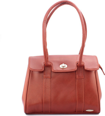 

LASALLE Women Casual Pink Genuine Leather Hand-held Bag