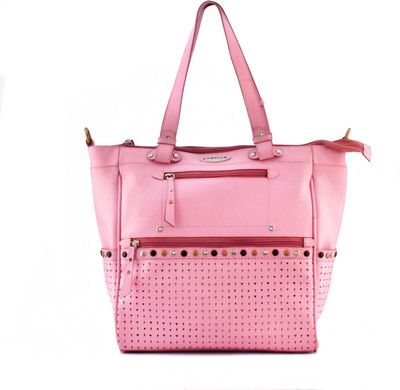 

LASALLE Women Casual Pink Genuine Leather Hand-held Bag