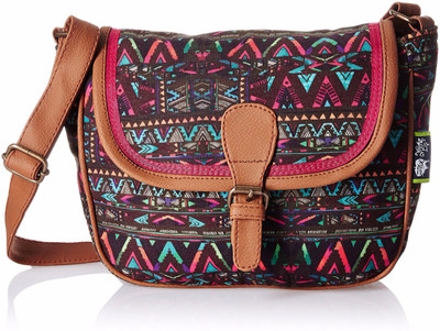

Kanvas Katha Women Casual Tan Canvas Sling Bag