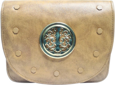 

Natali Traders Women Casual Khaki PU Sling Bag