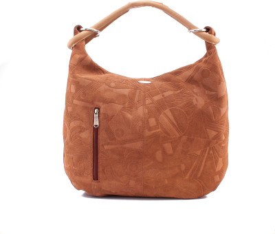 

LASALLE Women Casual Tan Genuine Leather Hand-held Bag