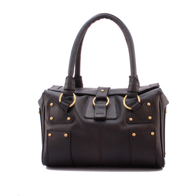 

LASALLE Women Casual Black Genuine Leather Hand-held Bag