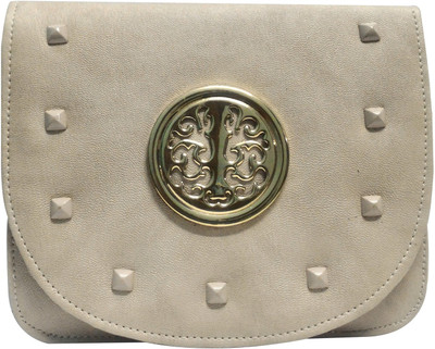 

Natali Traders Women Casual Beige PU Sling Bag