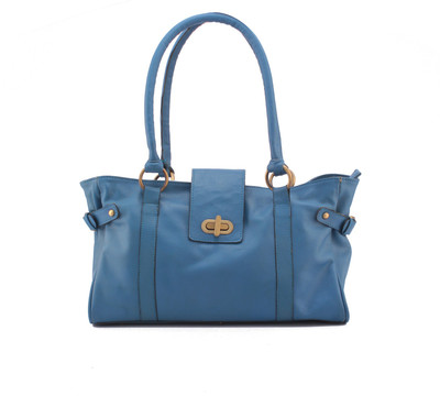 

LASALLE Women Casual Blue Genuine Leather Hand-held Bag