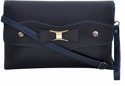 

Mark & Keith Women Casual Blue PU Sling Bag