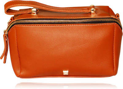 

Toys factory Girls Casual Brown Silicon Sling Bag