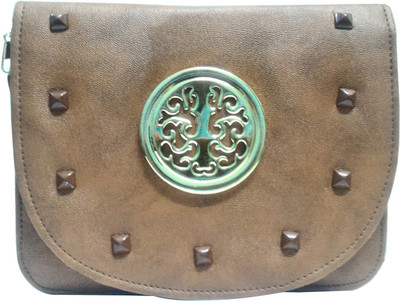 

Natali Traders Women Casual Brown PU Sling Bag