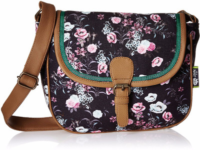 

Kanvas Katha Women Casual Tan Canvas Sling Bag