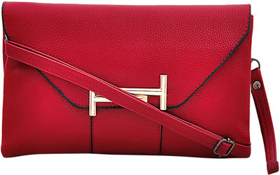 

Mark & Keith Women Casual Maroon PU Sling Bag