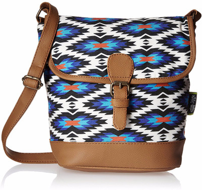 

Kanvas Katha Women Casual Tan Canvas Sling Bag