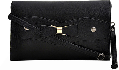

Mark & Keith Women Casual Black PU Sling Bag