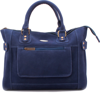 

LASALLE Women Casual Blue Genuine Leather Hand-held Bag