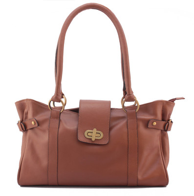 

LASALLE Women Casual Brown Genuine Leather Hand-held Bag