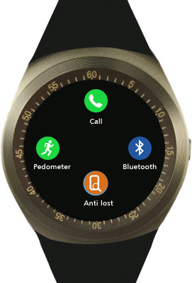 

Bingo C7 Metallic Brown With Sim & Bluetooth Enable Feature For Android and IOS Device Smartwatch(Black Strap Regular)