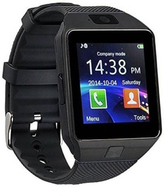 

Sunlight Traders Original Smart Watch Dz09 Bluetooth with Built-in Sim card and memory card slot Compatible with All Android Mobiles Black Smartwatch(Black Strap Regular)