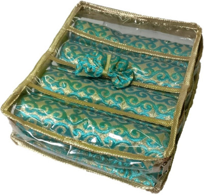 

Addyz 4 Rod Bangles Jewellery Vanity Box(Firoza)