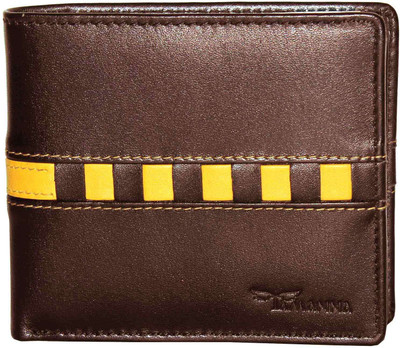 

Tamanna Men Brown, Yellow Genuine Leather Wallet(6 Card Slots)