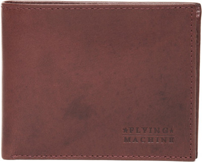 

Flying Machine Men Maroon Genuine Leather Wallet(4 Card Slots), Red
